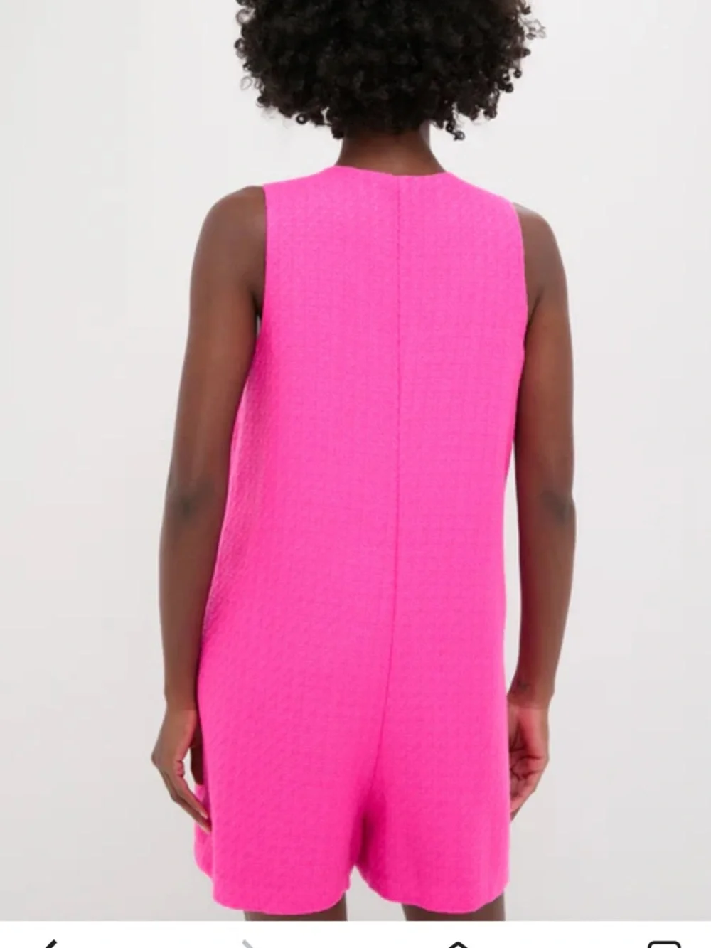Tuckernuck Hot Pink Sleeveless Button Romper - Picture 2 of 10